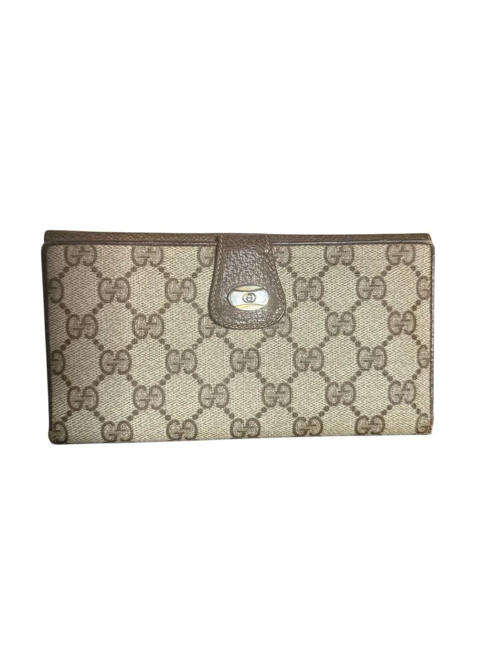 Vintage 1970s Gucci Accessory Collection GG Supreme Continental Wallet - Picture 5 of 14